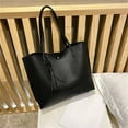 thumbnail image 3 of CPNG Tote Bags Women'S Soft Leather Tote Shoulder Bag From Big Capacity Tassel Handbag High Capacity Pu Tassel Shoulder Bag Crossbody Bag Lightweight Women's Handbags, 3 of 9