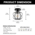 thumbnail image 5 of YANSUN 7.1 in Triangular Crystal Ceiling Light with Drum Crystal Shade, Modern Minimalist Small Flush Mount for Corridor Entryway Bedroom, 5 of 8