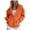 A-Orange43, variant on XIAOCHA Oversized Full-Zip Hoodie for Women Fleece Hooded Jacket With Pocketed Daily Layering Outdoor Hoodies