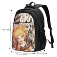 thumbnail image 5 of My Hero Academia Himiko Toga Backpack Schoolbag Large Capacity Daypack Bookbag Satchel Notebook Laptop Backpack Travel Bag USB Rucksack, 5 of 7