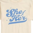 thumbnail image 3 of Instant Message - She Her - Men's Short Sleeve Graphic T-Shirt, 3 of 6