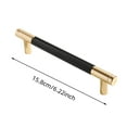 thumbnail image 3 of 5 Inch Cabinet Pulls Knurled Kitchen Handles Drawer Pulls Black Champagne Bronze Cabinet Hardware Modern Durable Stylish Design, 3 of 6