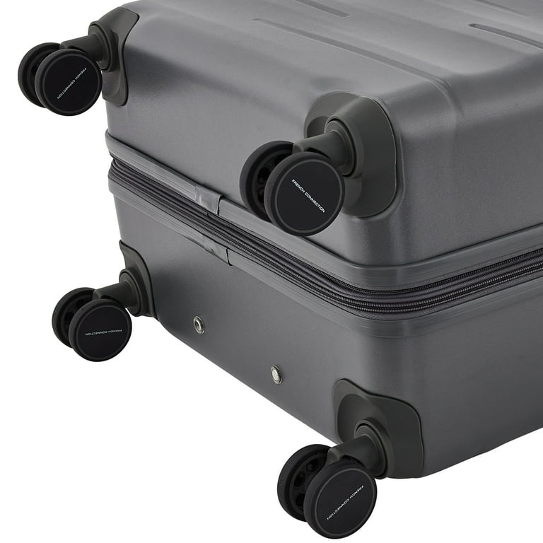 French Connection 4-Piece Expandable Rolling Hardside Luggage