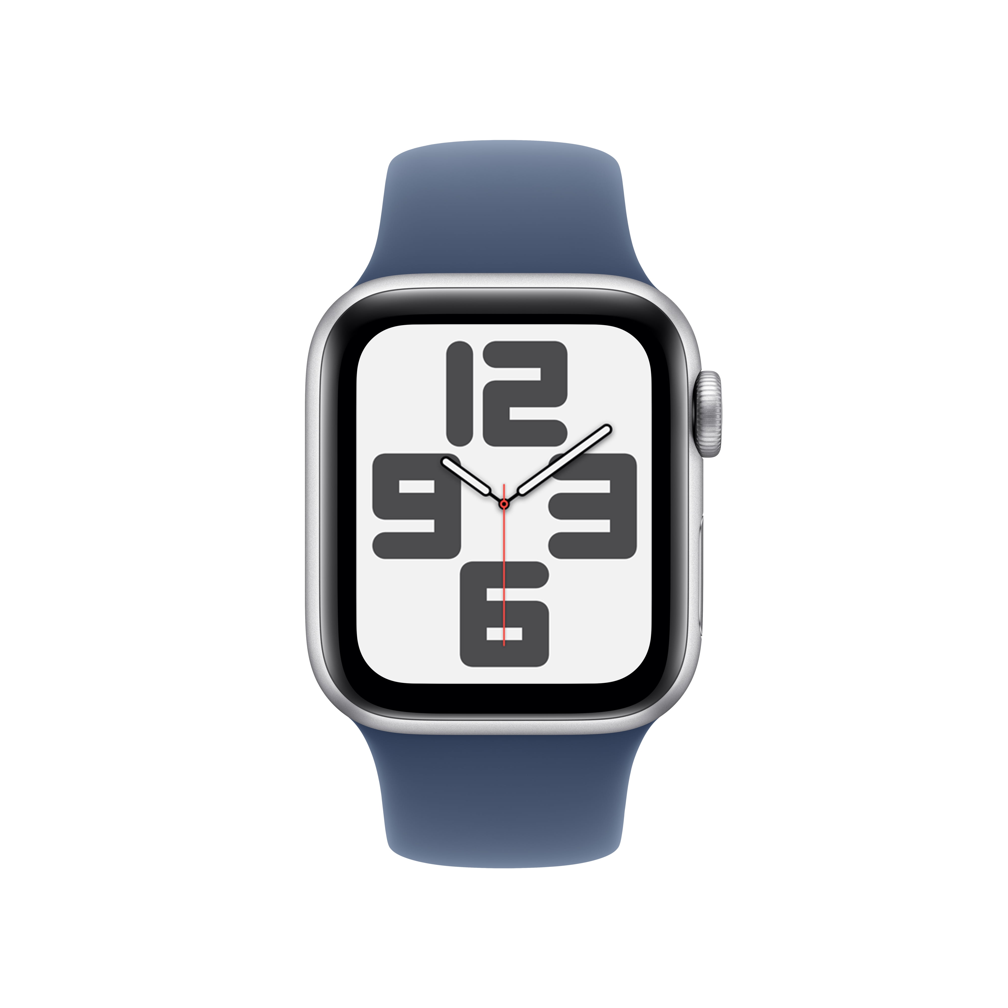 Open Box Apple Watch SE (2nd Gen) [GPS + Cellular] Smartwatch with 40mm Silver Aluminum Case with Denim Sport Band - S/M. Fitness & Sleep Tracker, Crash Detection, Heart Rate Monitor