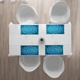 thumbnail image 3 of Ambesonne Mandala Place Mats Set of 4, Grunge Modern, Standard Size, Pale Blue and White, 3 of 4