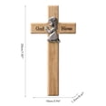thumbnail image 3 of Cruz de madera de niño pequeño orando, Cruz de bendición de madera de niño pequeño orando, artesanía de decoración navideña, diseño revolucionario, 3 of 8