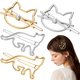 thumbnail image 1 of 4 pinzas para el pelo con forma de gato, pasadores metálicos para el pelo, pinzas para el flequillo para mujeres y niñas., 1 of 5