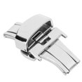 thumbnail image 2 of 3 Sizes Watch Clasp Buckle, Stainless Steel Watch Clasp Buckle Watchband Clasp Replacement Accessory Silver, 2 of 8