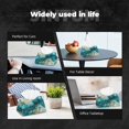 thumbnail image 6 of Kdxio Abstract Ocean Currents Print Tissue Box Cover,Modern PU Leather Rectangular Tissue Box Holder for Bathroom Living Room Bedroom Office Desk Car Home, 6 of 6