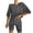 Z-Grey356, variant on JIAYUE Women's 2 Piece Outfit Sets Plus Size Ribbed Knit Crew Neck Half Sleeve Top And Shorts Solid Color Comfortable Loungewear Set For Female