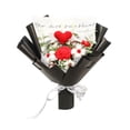 thumbnail image 3 of GROWTH TANK Bouquet de Fleurs au Crochet Décoration Maison pour la Journée des Enseignants Mariage Saint-Valentin Fleurs Rouges, 3 of 9
