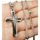 thumbnail image 4 of Collar con colgante de cruz de acero inoxidable para hombre, 4 of 5