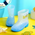 thumbnail image 5 of JIKNTTR Toddler Kids Rain Boots For Boys Girls Waterproof Children Shoes Mid Tube Rain Boots Fashion Soft Bottom Outdoor Rain Boots Girl Flats Dress Shoes, 5 of 5