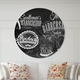 thumbnail image 2 of Designart « Ensemble Barbier » Horloge Murale Moderne, 2 of 6