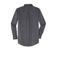 thumbnail image 6 of Red House Adult Male Men Plain Long Sleeves Shirt Charcoal Small, 6 of 6