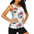 thumbnail image 2 of Vsdgher Cute Poodle Dog Print Tank Top Sports Vest Bra for Women Sports ,Performance Stretchy Quick Dry Sports Workout Running Top Vest with Removable Pads, 2 of 8