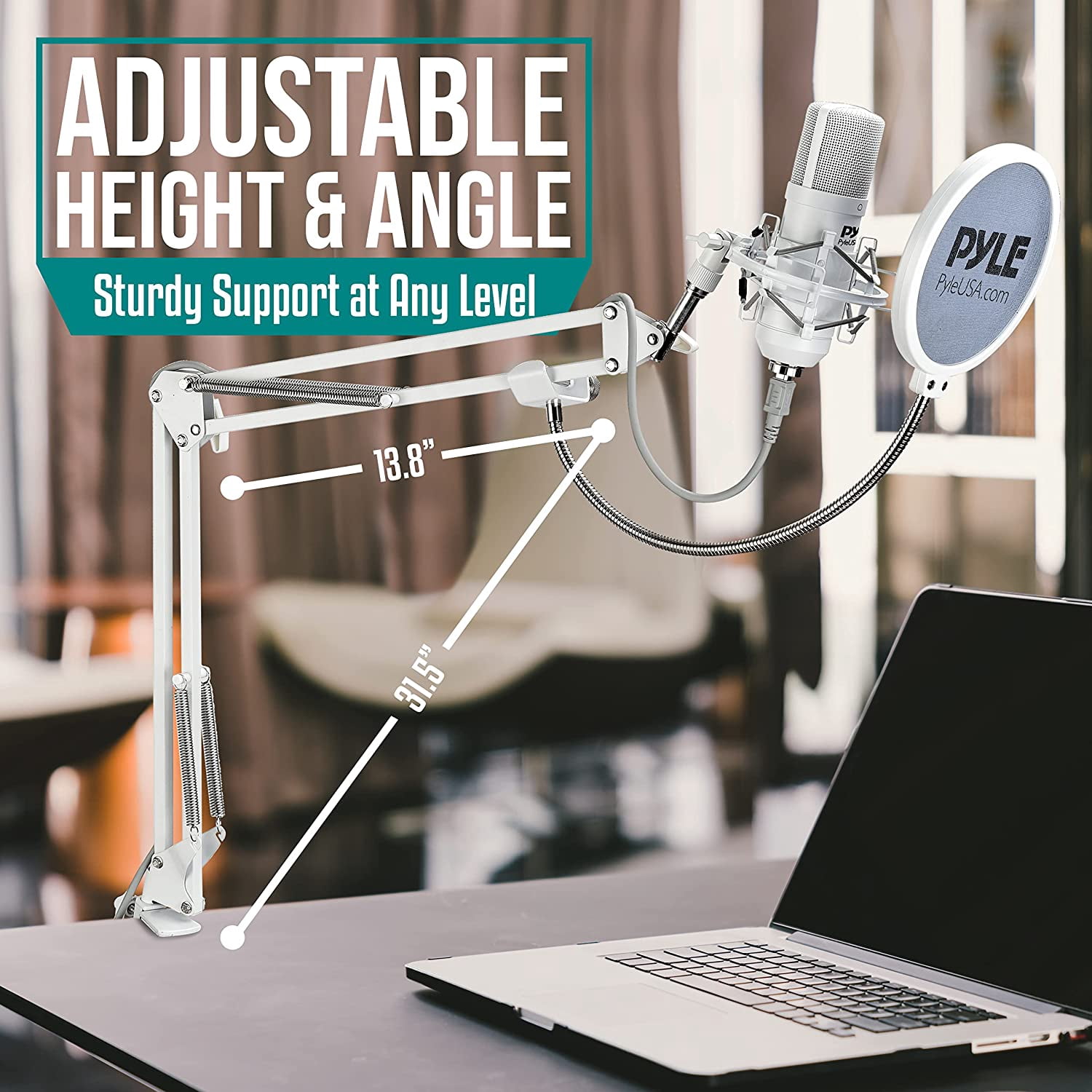 USB Studio Microphone Kit with  Arm Stand and  Filter for Podcasting Gaming Streaming