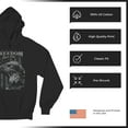 thumbnail image 6 of Freedom Isn’t Free Eagle Sweatshirt Patriotic American Bird Prey DD 214 POW MIA Military Hero Veterans Day Hoodie, 6 of 7