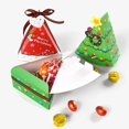 thumbnail image 3 of Cajas de Regalo con forma de Pastel de Navidad, 6 piezas, árbol de Navidad, papel, galletas, aperitivos, caja de embalaje para hornear, decoración del hogar para fiesta de año nuevo 2024, 3 of 4