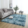thumbnail image 1 of Shaggy Fluffy Rugs Color Gradient Anti Skid Area Rug Dining Room Carpet Bedroom Floor Mat, 1 of 2