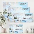 thumbnail image 4 of Designart ' Frozen River In The Forest Winter Landscape ' Lake House Canvas Wall Art Print, 4 of 4
