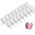 thumbnail image 1 of Moldes para helados Paletas de helado de silicona Moldes para helados de silicona Moldes para paletas de helado de 8 cavidades Molde creativo para paletas de helado Diy Postre hela, 1 of 5
