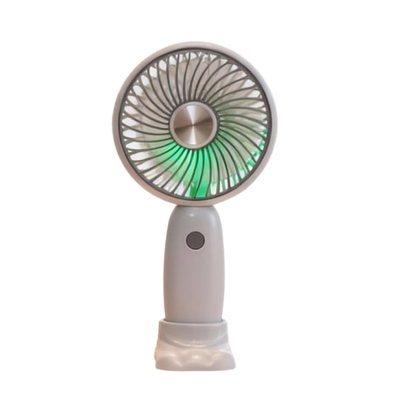 Small Portable Battery Powered Fans, Wireless Quiet Desk Fan, for Bed, Camping, Outdoor, Three Wind Speeds Adjustable (Gray)