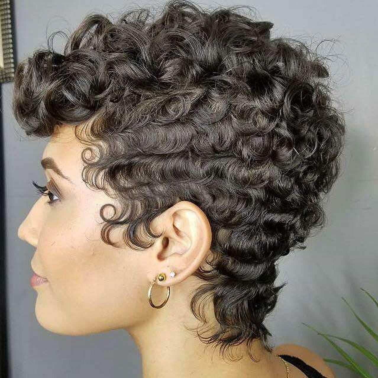 Short Pixie Cut Wigs Curly Wigs for Women Synthetic Hair Wigs Natural Looking Heat Resistant Fiber