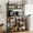 Rustic Brown, variant on Juiluna Bakers Rack with Power Outlet, Coffee Bar with Wire Drawer, Industrial Microwave Stand, Kitchen Buffet Table with Large Storage, 6-Tier Kitchen Storage Rack with Hutch, Rustic Brown