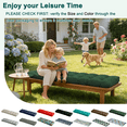 thumbnail image 2 of PUKNLY Porch Swing Cushion 60*20*4 in, 2-3 Seater Waterproof & Fade-Resistant Bench Seat Cushion Replacement with Strips, Outdoor Swing Pads for Camping, Beach, Garden, Patio, Balcony, Dark Green, 2 of 7