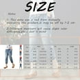 thumbnail image 4 of Women's Embroidered High Waisted Capri Jeans Elastic Waistband Denim Pants Breathable Comfort Fit Casual Summer Artistic Design White L, 4 of 6