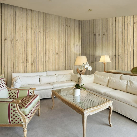 Repeating Wallpaper Roll - Bahama Yellow - 32.8'L x 19.7"W