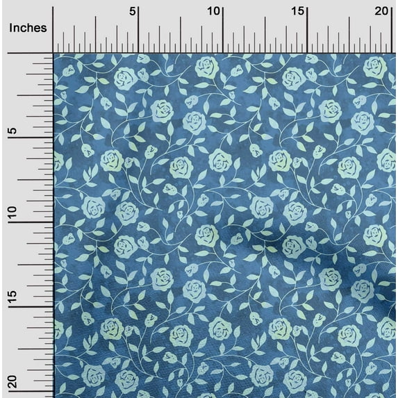 oneOone Polyester Lycra Teal Blue Fabric Batik Sewing Fabric By The Yard Printed Diy Clothing Sewing Supplies 56 Inch Wide