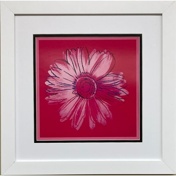 Andy Warhol "Daisy c. 1982 (Crimson/Pink)" FRAMED Iconic Pop Art Generic