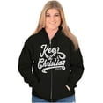 thumbnail image 4 of Keep It Christian Religion Faith Zip Hoodie Sweatshirt Women Brisco Brands S, 4 of 5