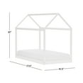 Tate House Canopy Twin Bed, White, by Hillsdale Living Essentials