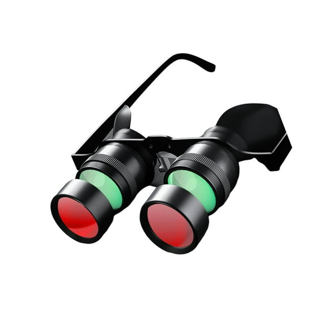 Fishing Telescope Glasses High-Definition Easy Fishing Telescope Wear Hand to Adjust Hand-Free Set D