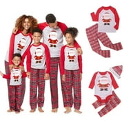Family Matching Christmas Pajamas Set Women's Baby Kids Sleepwear Nightwear Gift