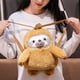 thumbnail image 1 of Sloth Plush Toys Soft Stuffed Animals Doll Chilldren's Backpack Coin Purse Wallet Pouch Kids Girls Boys Gift For Christmas heqiyong LED, 1 of 2
