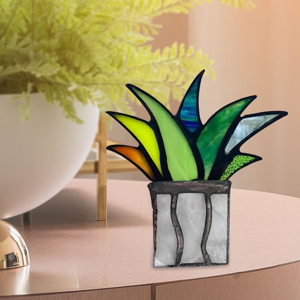 Adorno de planta en maceta de agave artificial Maceta Yard Art Garden Decor (3) Ndcxsfigh Nuevos Originales