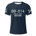 thumbnail image 4 of Men 214 Veterans Printed Round Neck Short Sleeve T Shirt Casual Trend Veterans Retired Short Sleeve T Shirt Top Night Shirts for Men Sleepwear T Shirts Men Pack Big And Tall T Shirts Transfer Paper, 4 of 4