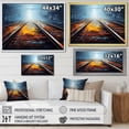 thumbnail image 4 of Designart "Train peaceful Railways Track" Transportation Floater Framed Canvas Art Print, 4 of 7