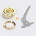 thumbnail image 2 of Yescom 500 sets of 3/8" Grommet Kit 10mm Size #2 Rust-proof Solid Brass Eyelets and Washers for Hand Press Machine, 2 of 7