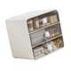 thumbnail image 4 of Caja de almacenamiento de cosméticos, tipo cajón, caja de almacenamiento de maquillaje, estante de escritorio, cesta para dormitorio de estudiantes, hogar, conejo blanco grande, 4 of 15