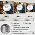 thumbnail image 4 of Designart "Harmonious Autumn Leaves in Sunlight III" Leaves Square Mirror For Wall Decor - Large Blue Square Printed Wall Mirror Art - Square Traditional Mirror - Wall Mounted Square Large Mirror, 4 of 5
