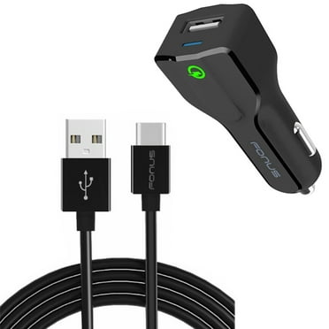 18W Fast Car Charger for iPad 10.9" (2022 10th Gen) - USB Port 6ft Cable Type-C Quick Charge DC Socket