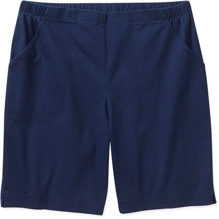 pull shorts plus denim stretch