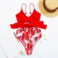 thumbnail image 5 of VerPetridure Sexy One Piece Bathing Suit for Women V-Neck Tummy Control Monokini Swimsuits for Women Summer Floral Print Sexy Swimwear, 5 of 6