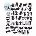 thumbnail image 1 of Cat Scrapbook Stickers, Exquisite 45pcs Cat Theme Sticker Repeat Paste Portable DIY Self Adhesive  for Calendar, 1 of 8