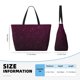thumbnail image 4 of Disketp Dark Purple Glitter Bolsa de Playa de Gran Capacidad, Bolso Impermeable y a Prueba de Arena para Mujer, Ideal para Playa, Piscina y Natación, 4 of 7